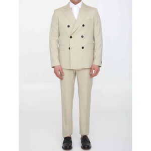 Tonello Men Sand-Colored Wool Two-Piece Suit